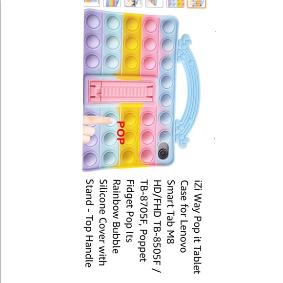 Tablet cover pop socket with stand, please see measurements, iPad, android, fire - Picture 9 of 9